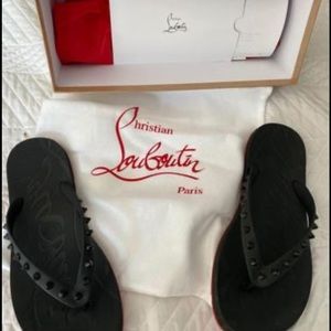 Christian Louboutin flip flops. 100% authentic